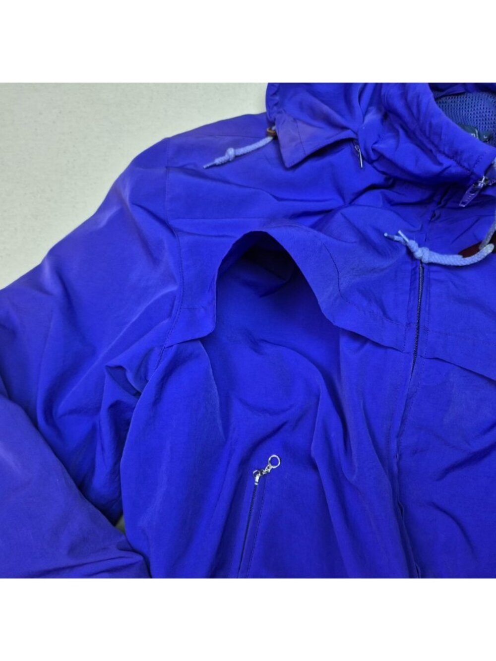 Ralph Lauren Women's Purple Vented Hooded Ski Jacket Heavy Coat Sz L 90s VTG - Picture 9 of 13
